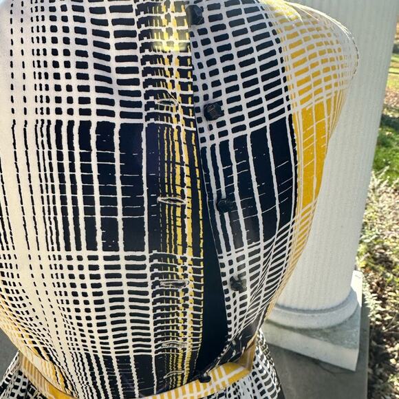 Banana Republic Size 0 yellow and black womens a line dress - Picture 9 of 9